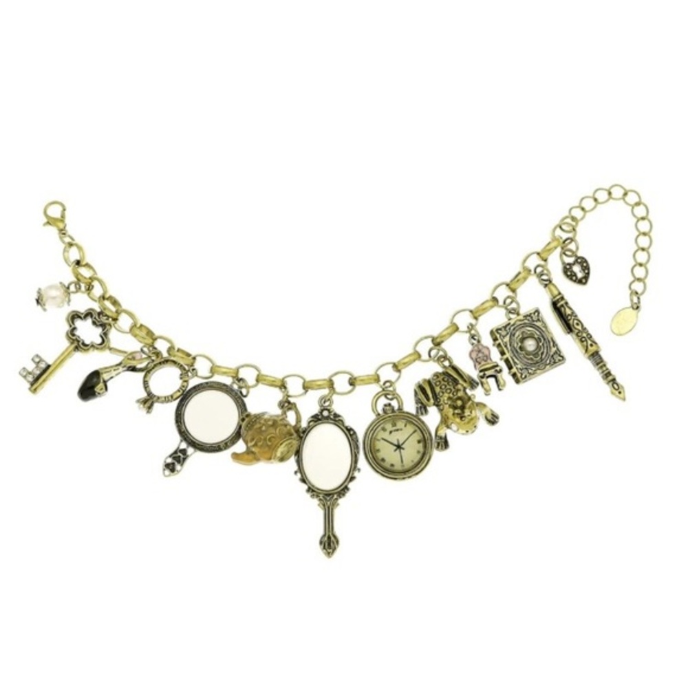 Gold Charm Bracelet with Vintage Accents